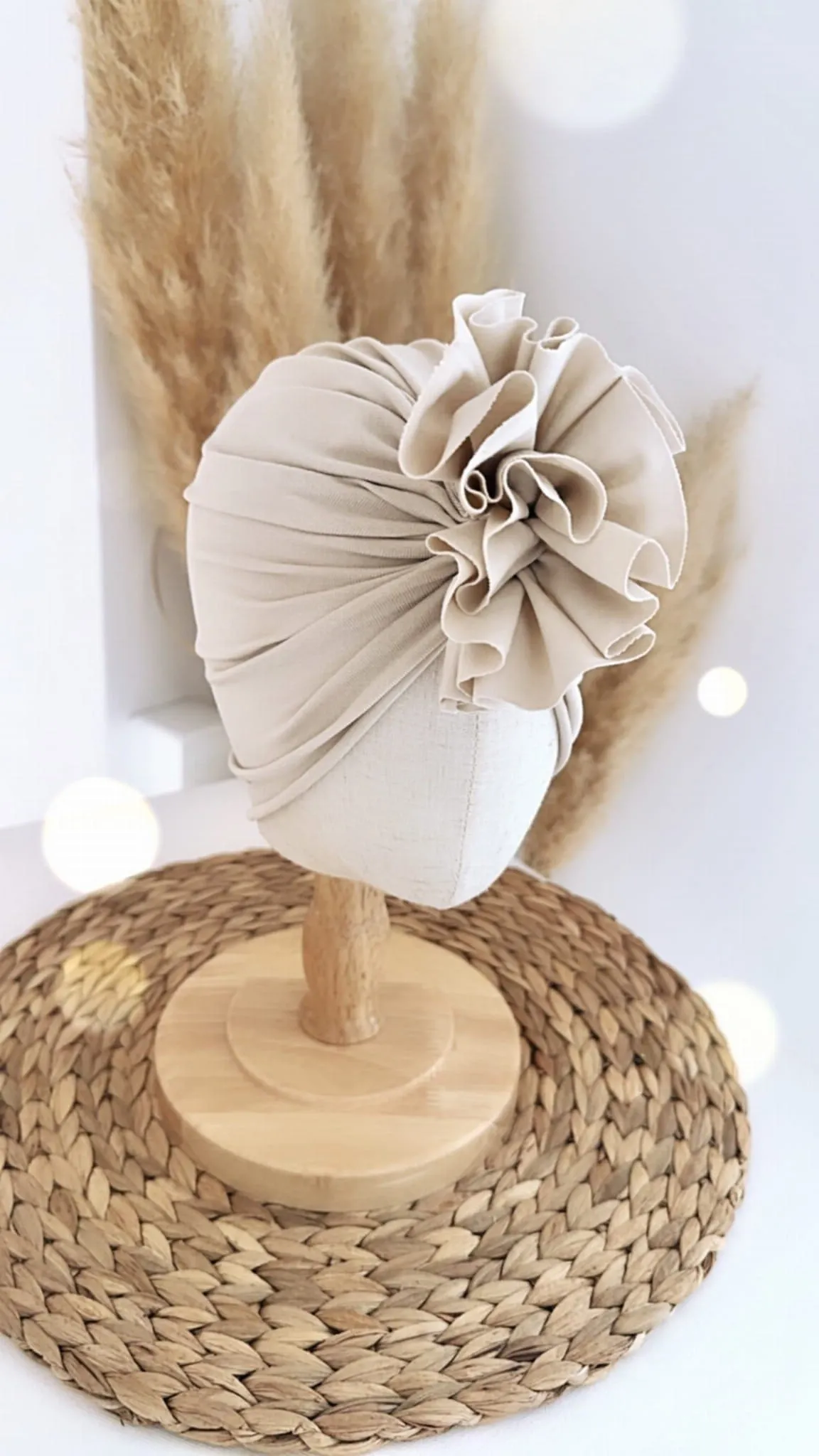 Turban dla dziewczynki (piaskowy)