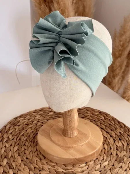 Opaska typu turban (dusty mint)